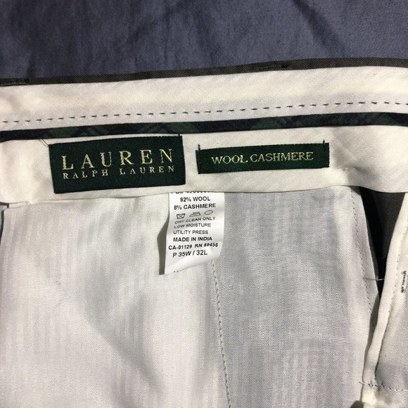 SOLD Ralph Lauren Cashmere & Wool Green Label Pant - Picture 5 of 6